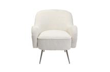 Мебель Garda Decor 48MY-2688 CRE SL Кресло букле кремовое 72*75*76см мет.ножки арт. 48MY-2688 CRE SL