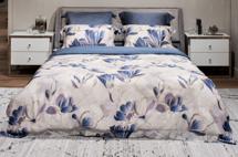 Мебель Garda Decor 144HF-10401 Пододеяльник АРТ Магнолия принт тенсель 220*200 арт. 144HF-10401