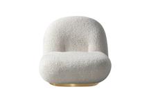 Мебель Garda Decor 87YY-21045 Кресло Albano иск.мех белый 75*88*64см арт. 87YY-21045