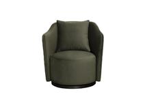 Мебель Garda Decor Кресло Verona вращающееся, велюр т.зеленый Colt1011-TZEL/бронза 70*77*80см арт. VERONA-Colt1011-Bronza