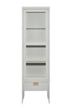 Мебель Garda Decor 151SV-000020 Шкаф-витрина 1 стеклянный фасад с тумбой прикроватной с 1-м ящиком арт. 151SV-000020