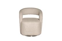 Мебель Garda Decor 76AR-73960 Кресло поворотное Тедди (Teddy) белое 65*70*75см арт. 76AR-73960