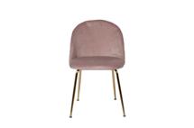 Мебель Garda Decor 30C-301-1G LPI Стул велюр пепельно-розовый, мет.ножки 50*53*77см арт. 30C-301-1G LPI