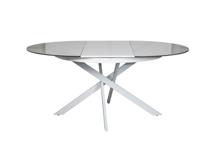 Мебель Garda Decor 83MC-1907DT WH Стол обед.круг раскл.керам.бел. 170(120)*120*76см арт. 83MC-1907DT WH