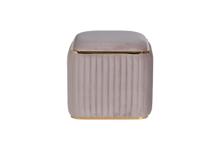 Мебель Garda Decor 102AN-PUF-1300-SER Пуф Гларус (Glarus), велюр серый 45*45*45 см арт. 102AN-PUF-1300-SER