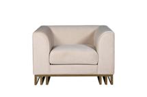 Мебель Garda Decor 102AN-20491 Кресло Люцерн (Lucerne)  велюр бежевое 110*86*75см арт. 102AN-20491