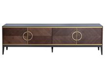 Мебель Garda Decor 151SV-10003 Тумба под ТВ 4-х дверная шпон 200*58*40см арт. 151SV-10003