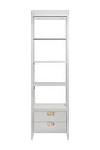 Мебель Garda Decor 151SV-000019 Шкаф-витрина открытый узкий с тумбой прикроватной с 2-мя ящиками арт. 151SV-000019