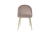 Мебель Garda Decor 30C-301-1G BG Стул велюр бежевый, мет.ножки 50*53*77см арт. 30C-301-1G BG
