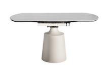 Мебель Garda Decor 169DT-93133 Стол обеденный раскл. керам.столешница, 90(30+30)*150*75/77см, белый/бежевый арт. 169DT-93133