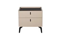 Мебель Garda Decor 77IP-NS817/1 Тумбочка с двумя ящиками светлая 50*43,5*50см арт. 77IP-NS817/1