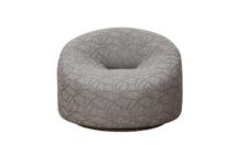 Мебель Garda Decor Кресло поворотное Луна(Luna) букле серый Buta5403-SER 98*90*69см арт. LUNA-3K-BUTA5403-SER