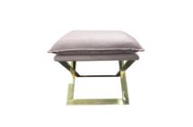 Мебель Garda Decor N-OT-188 PI GO Банкетка велюр розовый/золото 47*45*46см арт. N-OT-188 PI GO