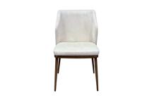 Мебель Garda Decor 163YH-06980 Стул обеденный иск.замша светлый/бронза 47*56*80см арт. 163YH-06980