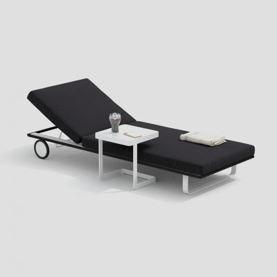 Мебель IDEAL PATIO Шезлонг COSTA на колесах антрацит - белый каркас арт. CST.3025000