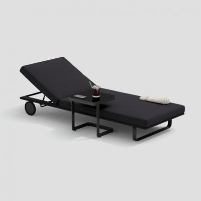 Мебель IDEAL PATIO Шезлонг КОСТА на колесах антрацит - каркас карбон арт. CST.3015000