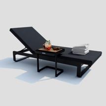 Мебель IDEAL PATIO Шезлонг ЛЕТТО антрацит - каркас карбон арт. LTT.3015000
