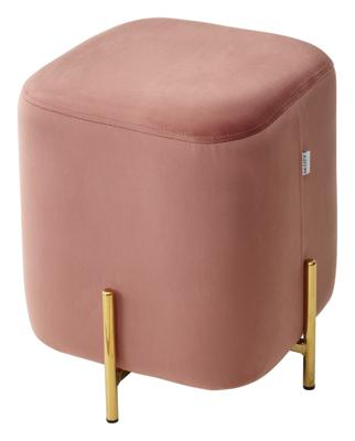 Мебель М-СИТИ Пуф для гостиной ARES BLUVEL-52 PINK / GOLD М-City арт. 628M04402