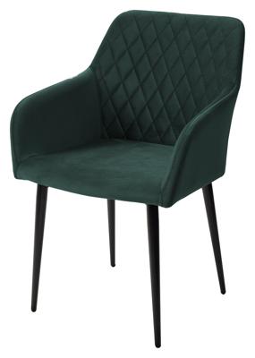 Мебель М-СИТИ Стул BRANDY-X ЗЕЛЕНЫЙ #19, велюр / черный каркас М-City арт. 461MC03499