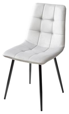 Мебель М-СИТИ Стул BARI UF910-02 LIGHT GREY, велюр / черный каркас М-City арт. 624M03995