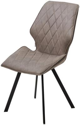 Мебель М-СИТИ Стул РАФАЭЛЬ, цвет Style-04 Таупе, ткань под нубук / черный каркас М-City арт. 472M05853