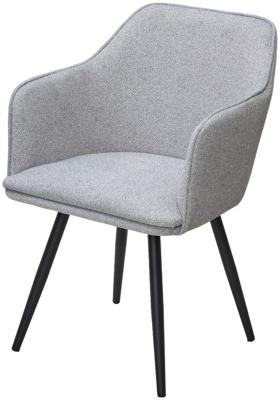 Мебель М-СИТИ Стул ФОРТ (FORT) 360 град. поворот. цвет 10 Серый, букле / черный каркас арт. 670M05787