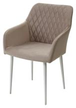 Мебель М-СИТИ Стул BRANDY-X ЛАТТЕ #25 / белый каркас, велюр М-City арт. 461MC03848