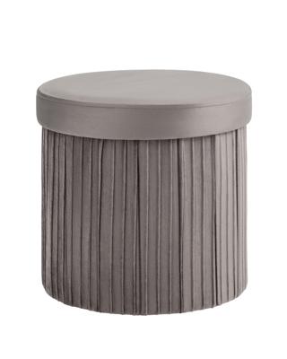 Мебель Stool Group Пуф складной с ящиком Store Round антрацитовый арт. УТ000038967