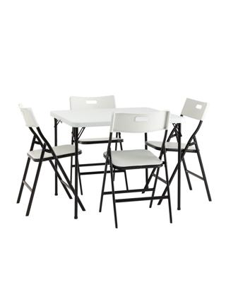 Мебель Stool Group Комплект раскладного стола и стульев Кейт белый арт. УТ000038897