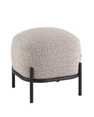 Мебель Stool Group Пуф Стоун ткань букле серо-бежевый арт. УТ000040003
