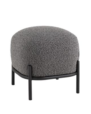 Мебель Stool Group Пуф Стоун ткань букле тёмно-серый арт. УТ000040004