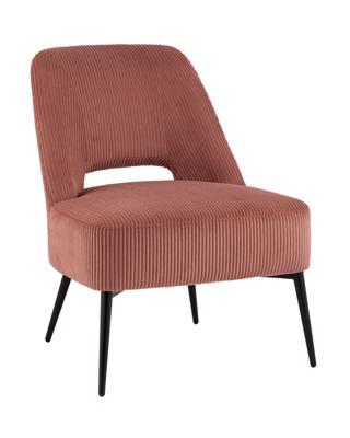 Мебель Stool Group Кресло лаунж Бостон велюр рельефный коралловый арт. УТ000039983