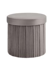 Мебель Stool Group Пуф складной с ящиком Store Round антрацитовый арт. УТ000038967