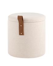 Мебель Stool Group Пуф с ящиком Эркки рогожка XS белый арт. УТ000039492
