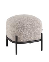 Мебель Stool Group Пуф Стоун ткань букле серо-бежевый арт. УТ000040003