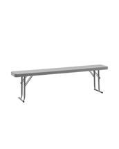 Мебель Stool Group Скамейка складная 152*25*42 см серая арт. УТ000040167
