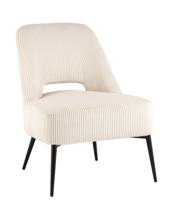 Мебель Stool Group Кресло лаунж Бостон велюр рельефный молочный арт. УТ000039982