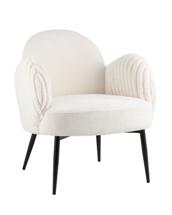 Мебель Stool Group Кресло Wave Stripes букле белый арт. УТ000038941