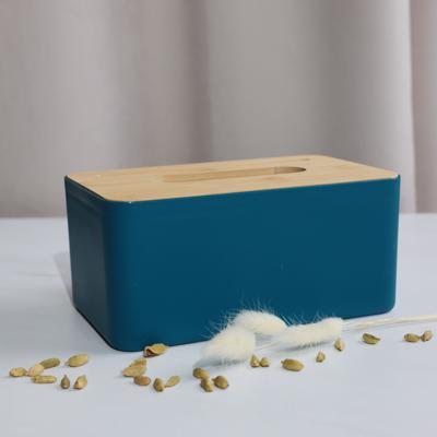 Набор посуды AksHome Салфетница BAIL, темно-синий+бамбук, 21*13*10см арт. ZN-381619