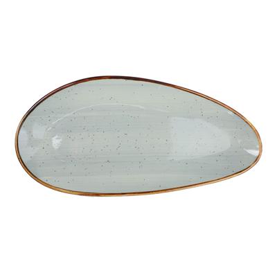 Набор посуды AksHome Блюдо овальное VITAL, фарфор, голубой, 36*17,5*2см арт. ZN-381646