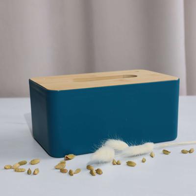 Набор посуды AksHome Салфетница BAIL, темно-синий+бамбук, 21*13*10см арт. ZN-381619