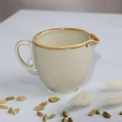 Набор посуды AksHome Сливочник VITAL, фарфор, бежевый, 265мл арт. ZN-381623