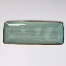 Набор посуды AksHome Блюдо прямоугольное VITAL, фарфор, зеленый, 31*12*2см арт. ZN-381636