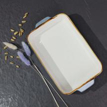 Набор посуды AksHome Форма для запекания прямоугольная VITAL, фарфор, синий, 27*15*4,5см арт. ZN-381647