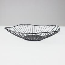 Набор посуды AksHome Ваза для фруктов FRUITY 1, черный, 27,5*11*6,5 см арт. ZN-381641