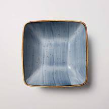 Набор посуды AksHome Тарелка квадратная глубокая VITAL 1, фарфор, синий, 19,3*19,3*7см арт. ZN-381635