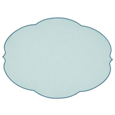 Набор посуды Guzzini Салфетка подстановочная овальная flowers, 48,8х36 см, голубая арт. 12790682