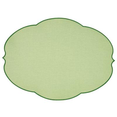 Набор посуды Guzzini Салфетка подстановочная овальная flowers, 48,8х36 см, зеленая арт. 12790626