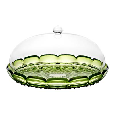 Набор посуды Guzzini Блюдо сервировочное с крышкой vanity, D30 см, зеленое арт. 131801SAC13