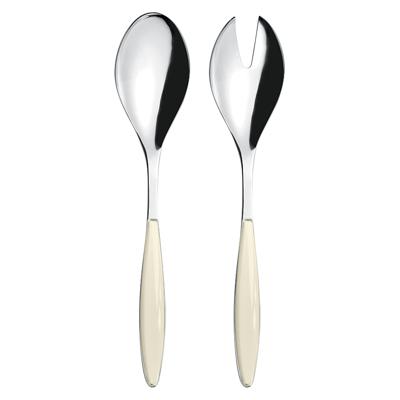 Набор посуды Guzzini Набор столовых приборов для салата feeling, кремовый арт. 23006004